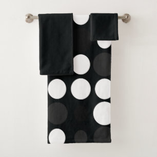 Mydeas   Points rétro gris noir et blanc