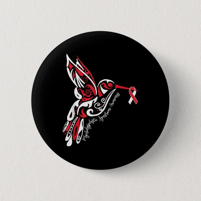 Myelodysplastic Syndrome Mds Awareness 2 Inch Round Button (Front)