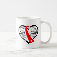 Myelodysplastic Syndromes Heart Ribbon Collage