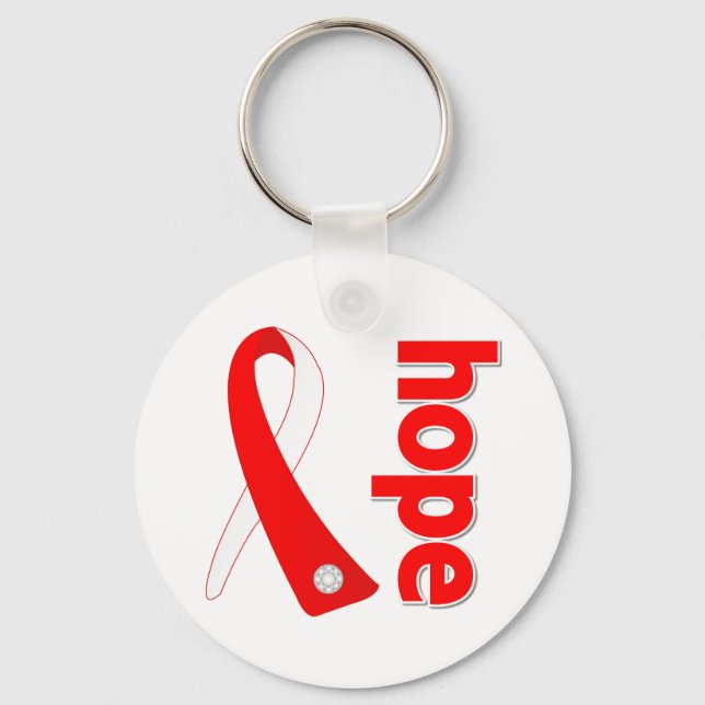 Myelodysplastic Syndromes Hope Ribbon Keychain (Front)
