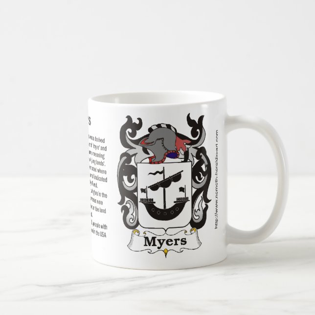 Myers Family Crest mug (Right)