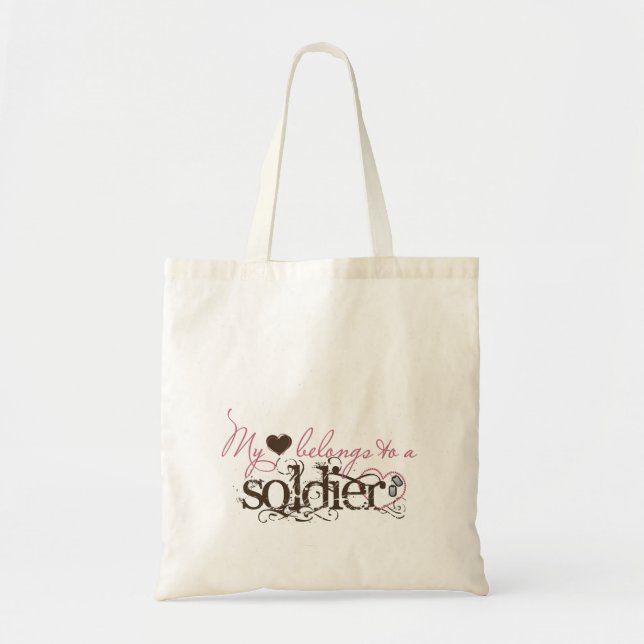 myheartssoldier tote bag (Front)