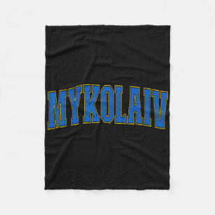 Mykolaiv Ukraine Lovers Patriotic Proud Ukrainian  Fleece Blanket