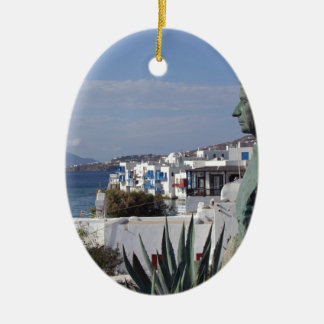Mykonos 2 ceramic ornament