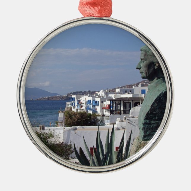 Mykonos 2 metal ornament (Front)