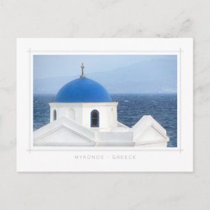 Mykonos - Ag. Carte postale de l'église Nikolaos
