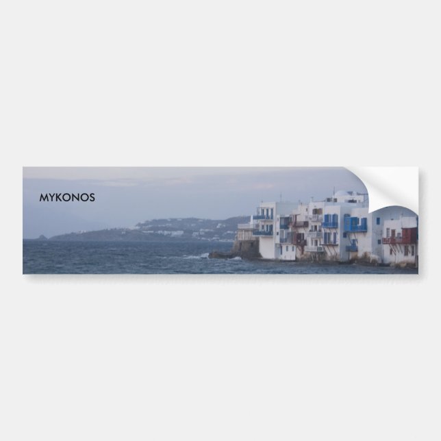 MYKONOS bumper sticker - Customized (Front)
