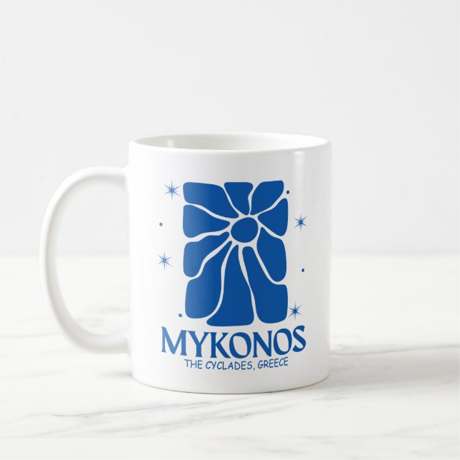 Mykonos Greece Coffee Mug (Left)