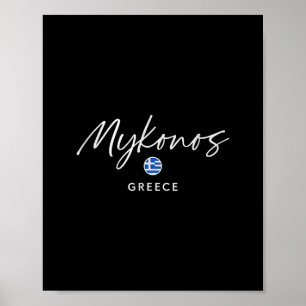 Mykonos Greece Island Trip Summer Sea Escape Poster