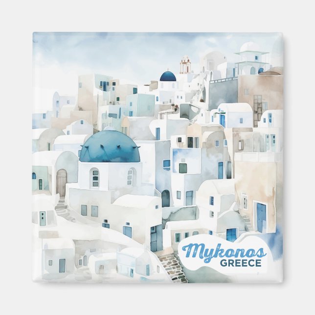 Mykonos Greece Magnet (Front)