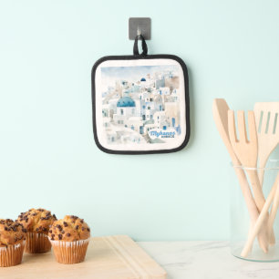 Mykonos Greece Pot Holder