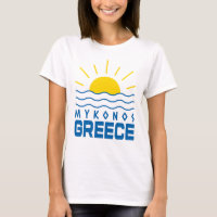 Mykonos Greece Sunshine And Sea Waves Women's