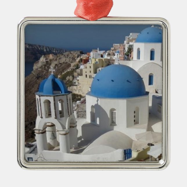Mykonos Greece Travel Metal Ornament (Front)