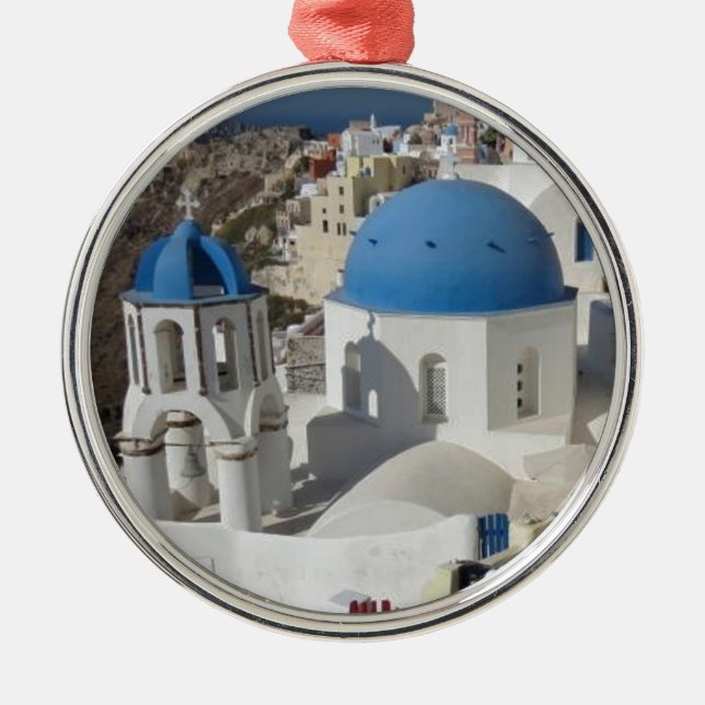 Mykonos Greece Travel Metal Ornament (Front)