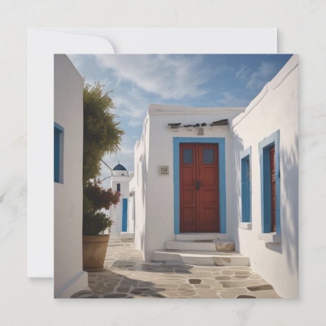 Mykonos Greece Travel Postcard (Front)