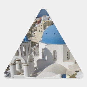 Mykonos Greece Travel Triangle Sticker