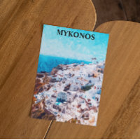Mykonos Greece Watercolor Painting