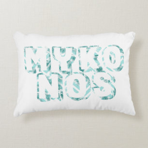 mykonos - I love mykonos Accent Pillow