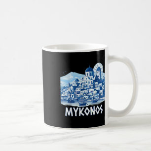 Mykonos Island Greece Greek Souvenir Summer Vacati Coffee Mug