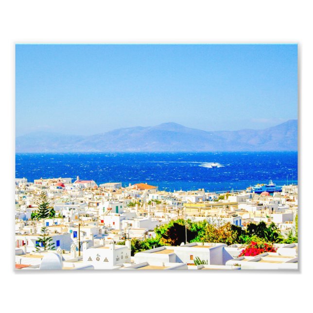 Mykonos Island Photo Print (Front)
