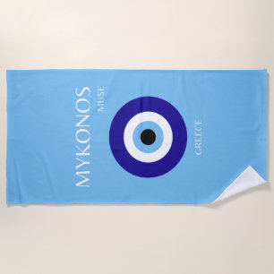 Mykonos Muse, Blue Beach Towel