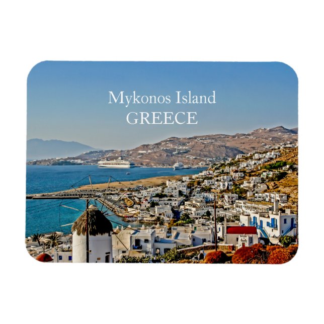 Mykonos Photo Magnet (Horizontal)
