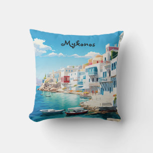 Mykonos Throw Pillow