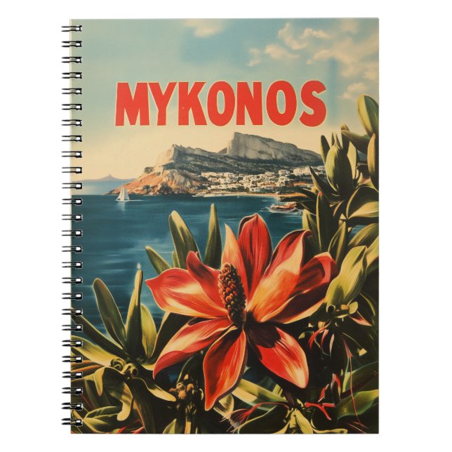 Mykonos vintage notebook (Front)