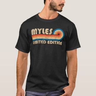 MYLES First Name Funny Retro Vintage Birthday T-Shirt