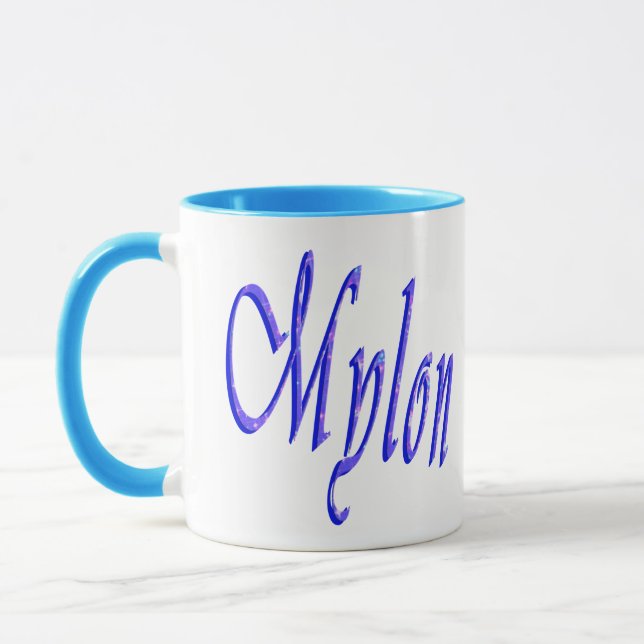 Mylon, Boys Name, Logo, Mug (Left)
