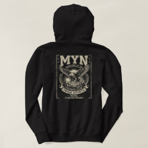 MYN Vintage Retro Washed Streetwear Hoodie