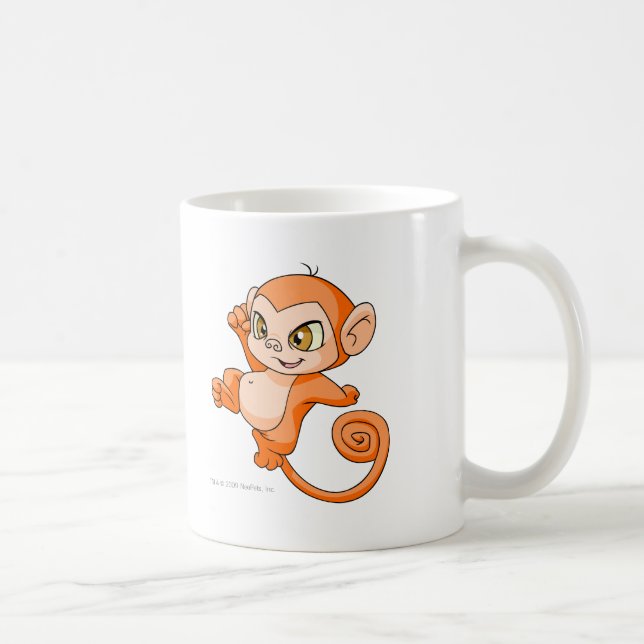 Mynci Orange Coffee Mug (Right)