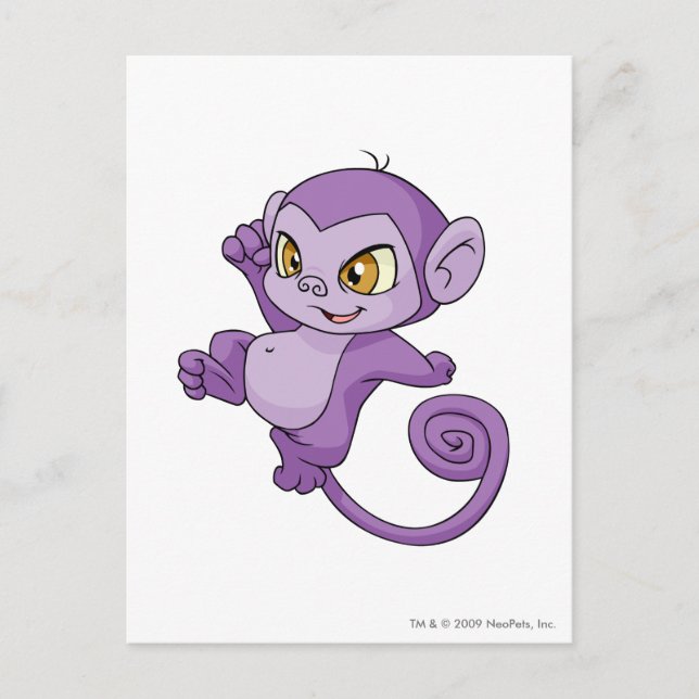 Mynci Purple Postcard (Front)
