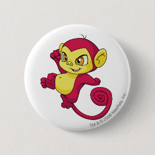 Mynci Red 2 Inch Round Button