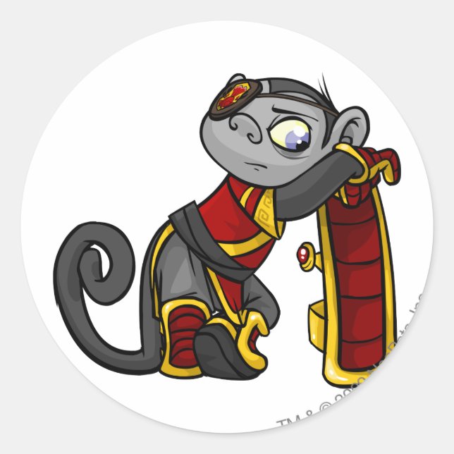 Mynci Shenkuu Player Classic Round Sticker (Front)