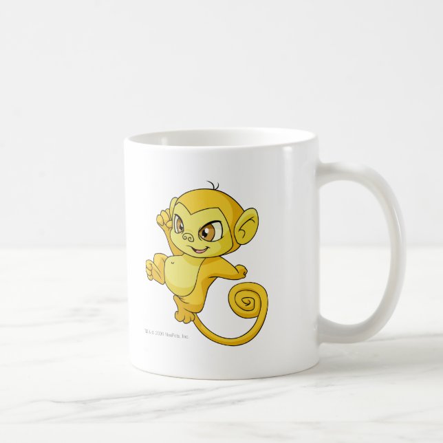 Mynci Yellow Coffee Mug (Right)