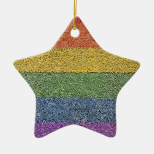 MyPride365 - "Rainbow Brick" Star Ornament