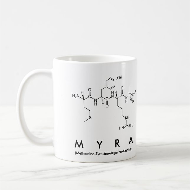 Myra peptide nom mug (Gauche)