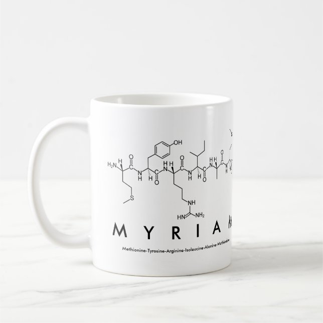 Myriam peptide nom mug (Gauche)