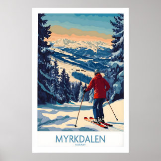 Myrkdalen Ski Poster A Perfect Gift for Ski Lovers