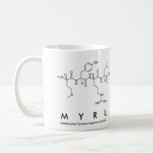 Myrl peptide name mug (Left)
