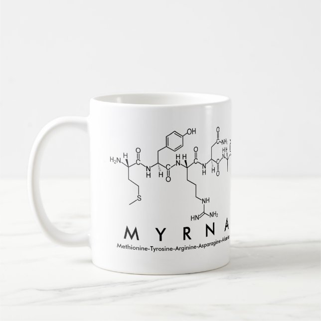 Myrna peptide nom mug (Gauche)