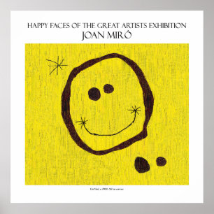myro happy face poster 11"x11"