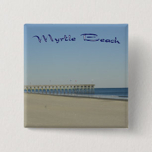 Myrtle Beach 2 Inch Square Button