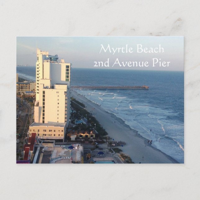 Myrtle Beach 2nd Avenue Pier Postcard (Front)