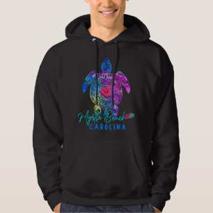 Myrtle Beach Carolina Tie Dye Sea Turtle Vacation Hoodie