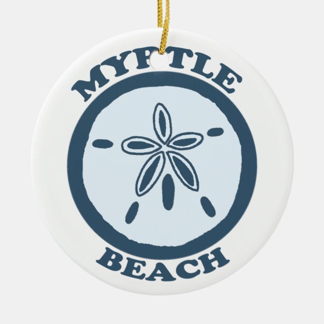 Myrtle Beach. Ceramic Ornament (Front)