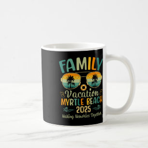 Myrtle Beach Family Vacation 2025 Matching Summer  Coffee Mug