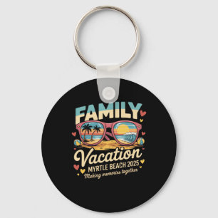 Myrtle Beach Family Vacation 2025 Matching Summer Keychain