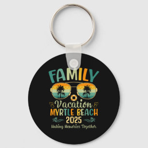 Myrtle Beach Family Vacation 2025 Matching Summer Keychain